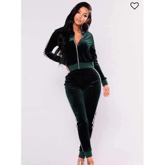 fashion nova velour tracksuit